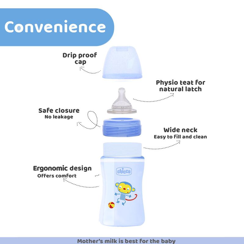 WellBeing Feeding Bottle (150ml, Slow) image number null